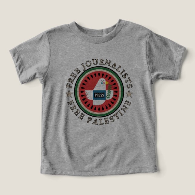 Fria journalister i Palestina T Shirt (Design Framsida)