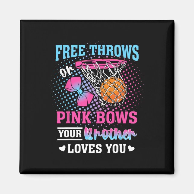 Fria Kast Eller Rosa Slingor Din Bror Älskar Dig K Magnet (Framsidan)