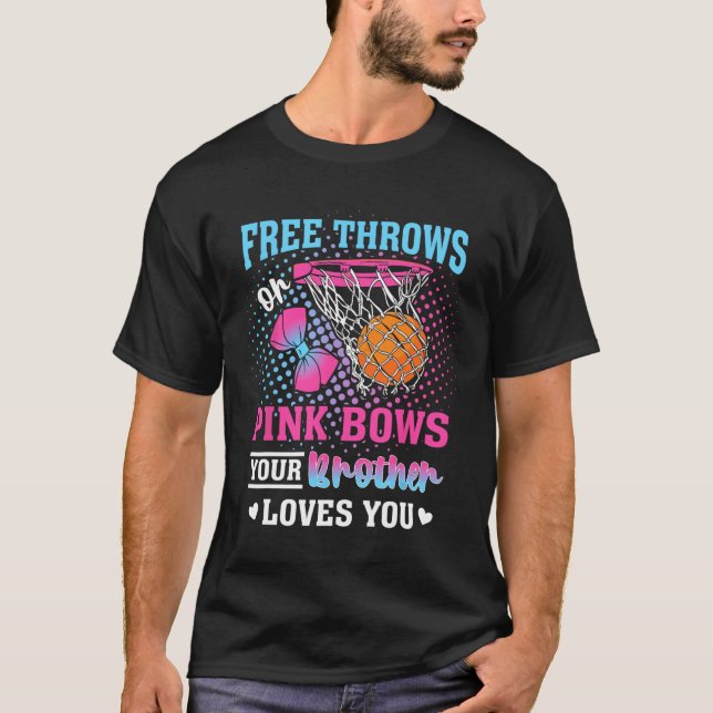 Fria Kast Eller Rosa Slingor Din Bror Älskar Dig K T Shirt (Framsida)