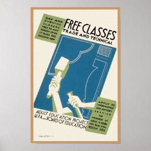 Fria klasser ~ Handel och tekniska Poster