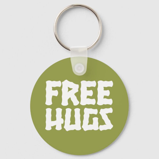 Fria kramar knäppas Keychain Nyckelring (Framsida)