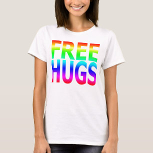 FRIA KRAMkvinna regnbåge passade T Shirt