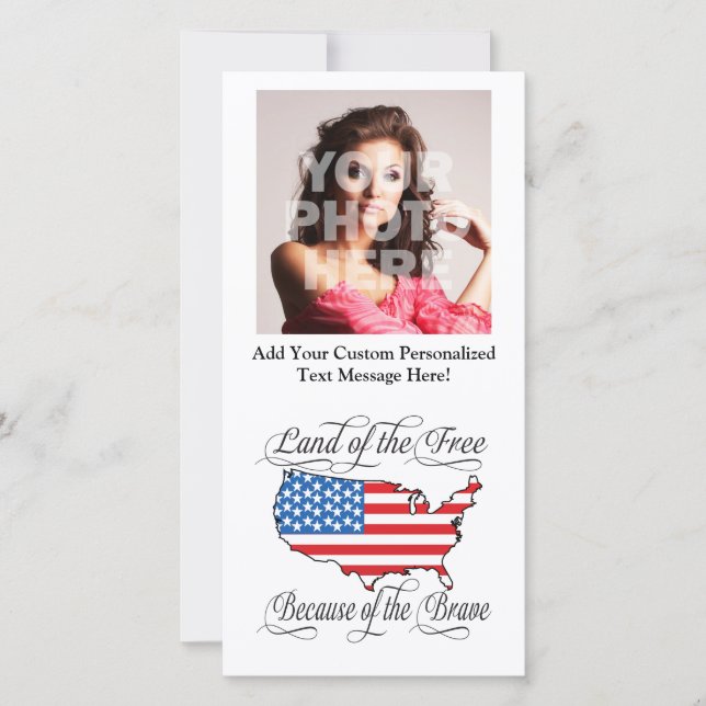 Fria landet på grund av det Modiga patriotiska USA (Framsida)