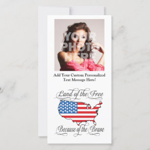 Fria landet på grund av det Modiga patriotiska USA