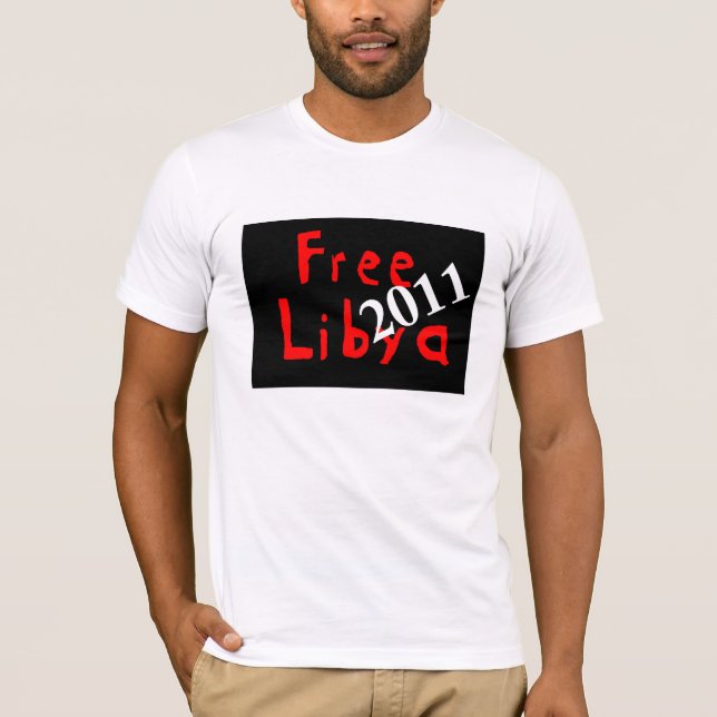 fria libya 2011 tee shirt (Framsida)