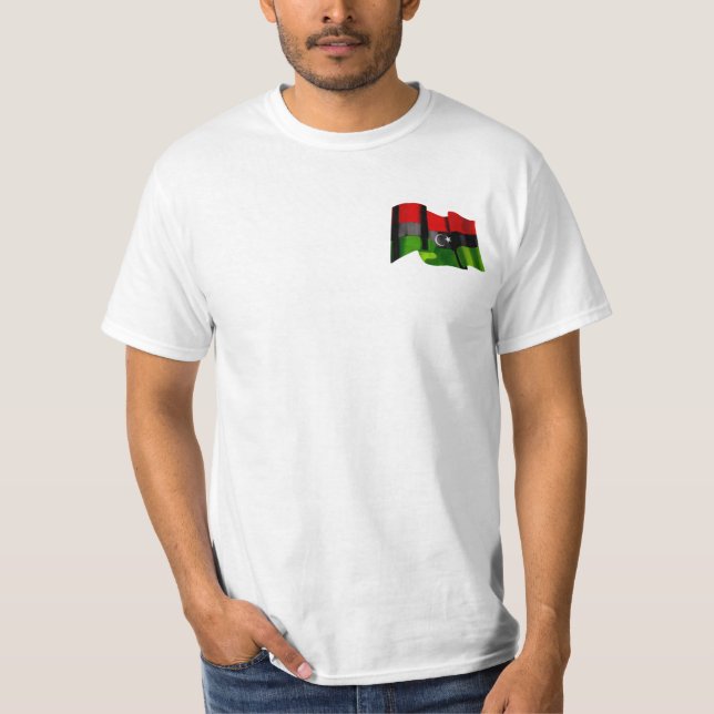 Fria Libyen - libysk flagga av skjortor för T-shirt (Framsida)