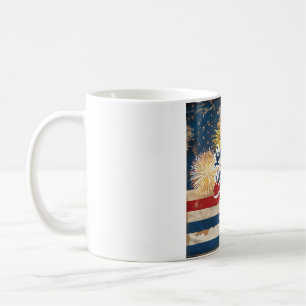 Fria marken på grund av Modiga   4:e juli Kaffemugg