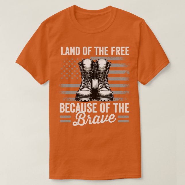 Fria marken på grund av Modiga T Shirt (Design framsida)
