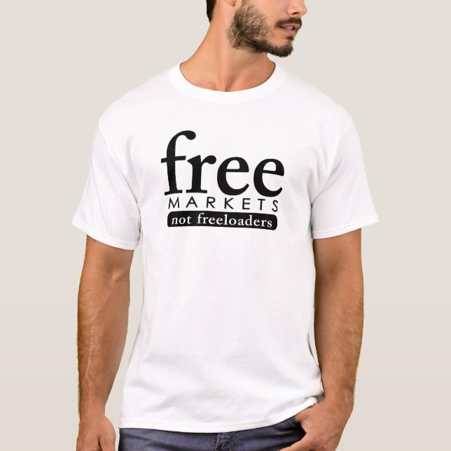 Fria marknader - inte fripassagerare t shirt (Framsida)