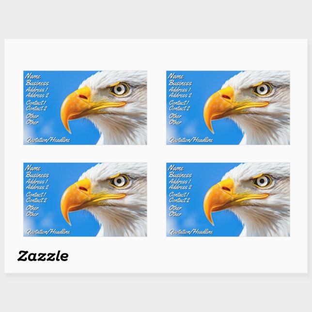 Fria, Modiga Rektangulärt Klistermärke (Ark)