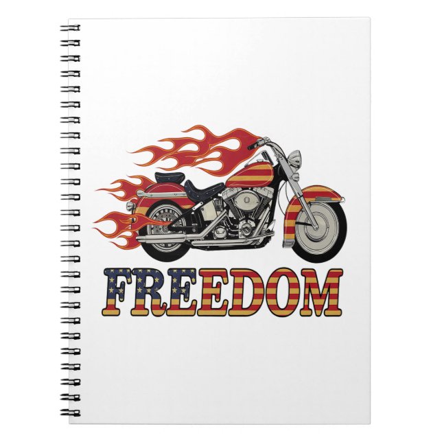 Fria motorcykelglödlampor anteckningsbok (Framsidan)