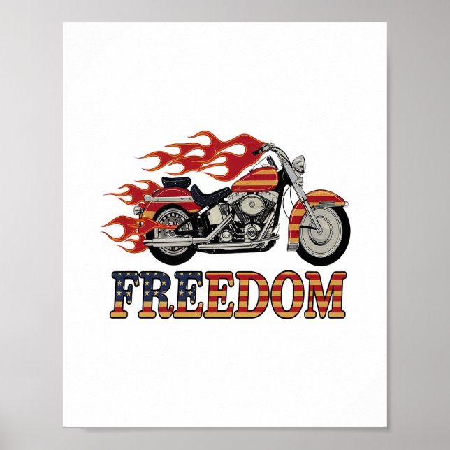 Fria motorcykelglödlampor poster (Framsidan)