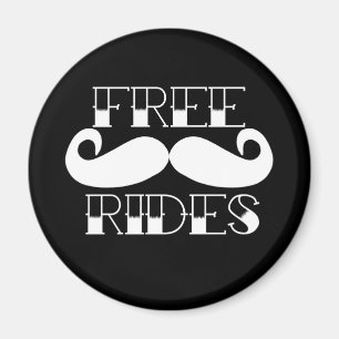 Fria mustaschritter magnet