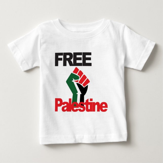 Fria Palestina - فلسطينعلم - palestinsk flagga Tee Shirt (Framsida)