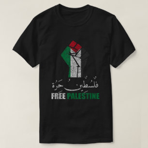 Fria Palestina arabiskt stöd Palestina och Gaza T Shirt