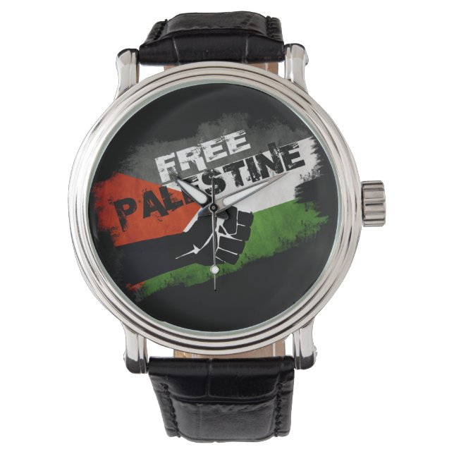 Fria Palestina Armbandsur (Framsida)