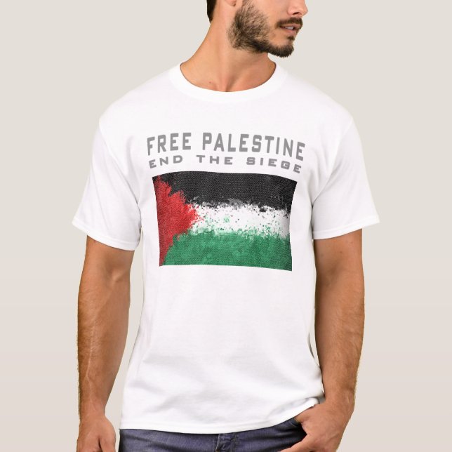 Fria Palestina - avsluta siegen T Shirt (Framsida)