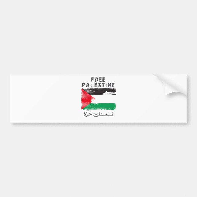 Fria Palestina Bildekal (Framsidan)
