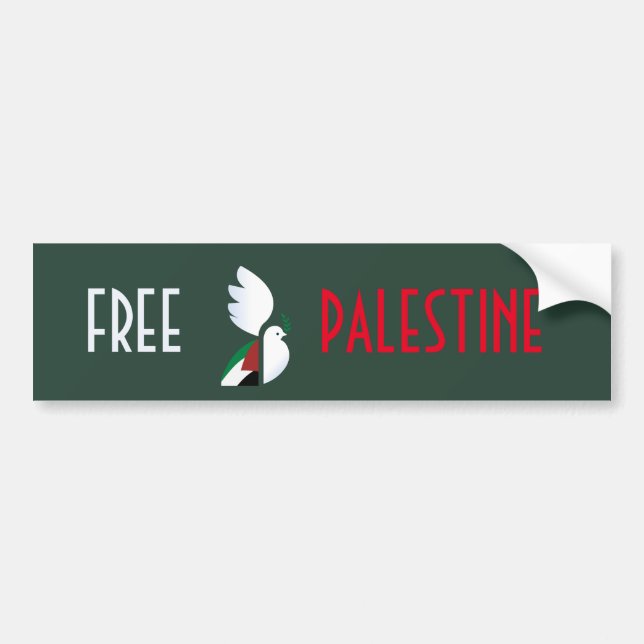 Fria Palestina Bildekal (Framsidan)
