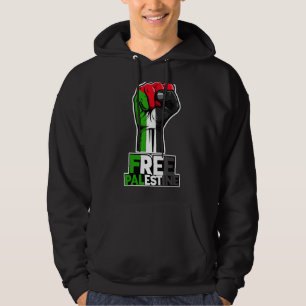 Fria Palestina Flagga Palestina Palestinsk näve Hoodie