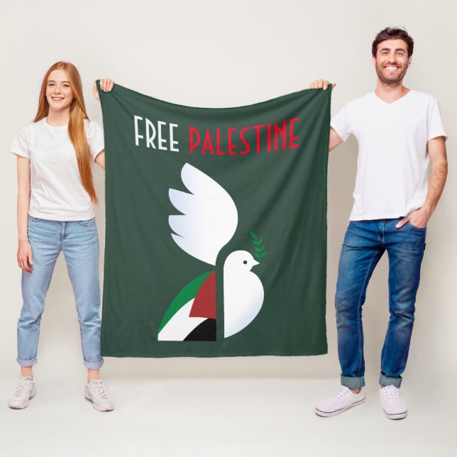 Fria Palestina Fleecefilt (På plats)