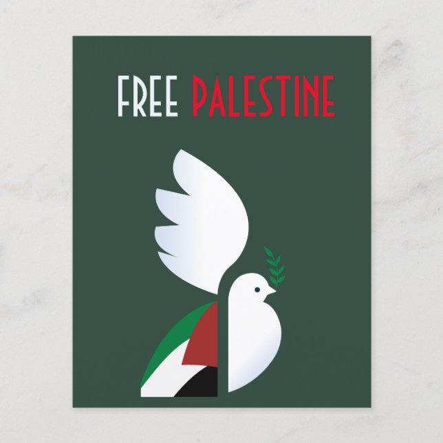 Fria Palestina Flygblad (Framsidan)
