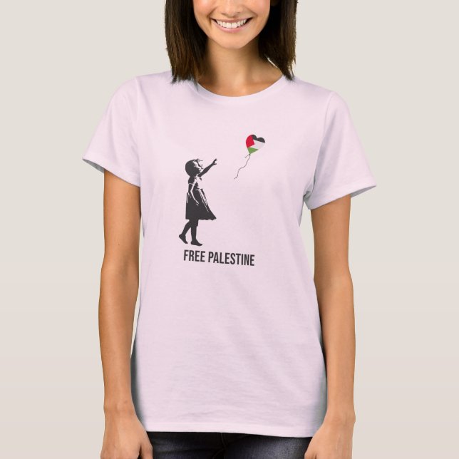 Fria Palestina, folkmordet i Gaza T Shirt (Framsida)