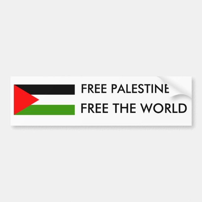 FRIA PALESTINA, FRIGÖR VÄRLDEN BILDEKAL (Framsidan)