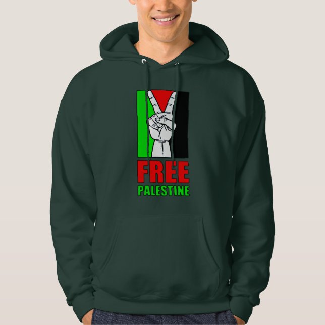 Fria Palestina Hoodie (Framsida)