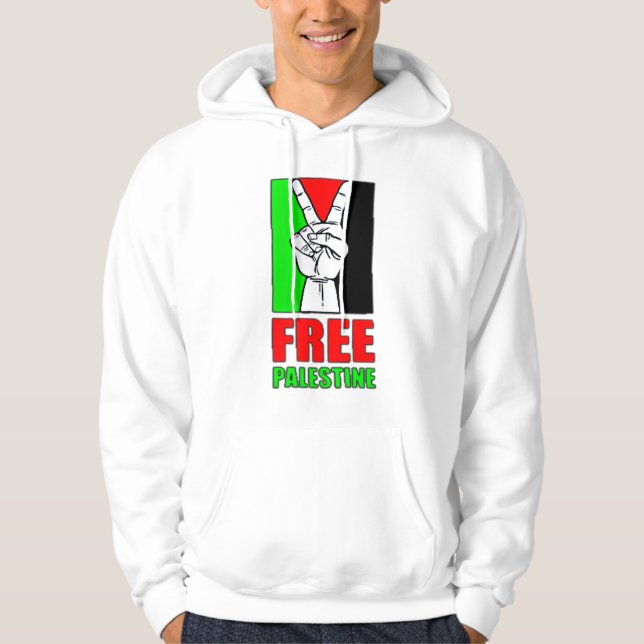 Fria Palestina Hoodie (Framsida)