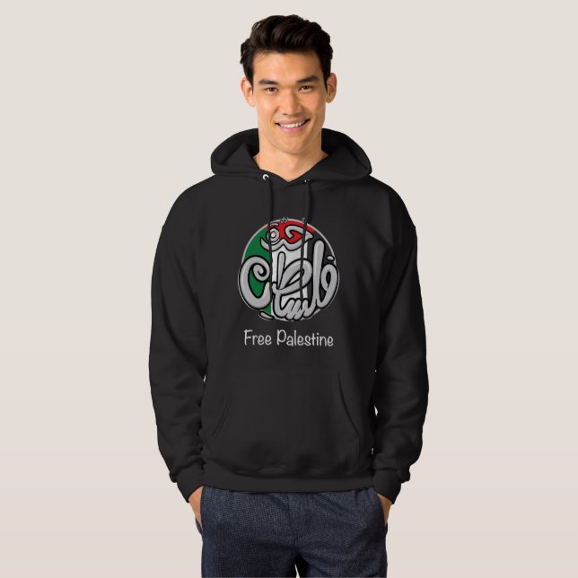 Fria Palestina Hoodie (Hel framsida)