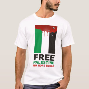 Fria Palestina inga mer blod T-shirt