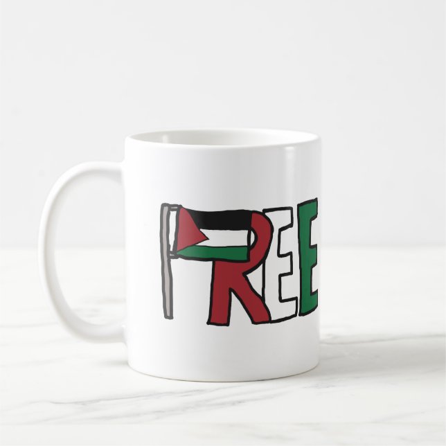 Fria Palestina Kaffemugg (Vänster)