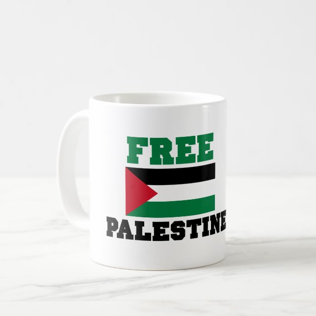 Fria Palestina Kaffemugg (Framsida vänster)