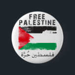 Fria Palestina Knapp<br><div class="desc">Fria Palestina,  mer än 62 år av ockupation,  förödmjukelse,  stängningar,  massakrer,  dödande,  förstörelse,  apartheidväggar,  rasism,  hungrig och palestinierna stillar att lida!!! och ska alltid frihetskamp</div>