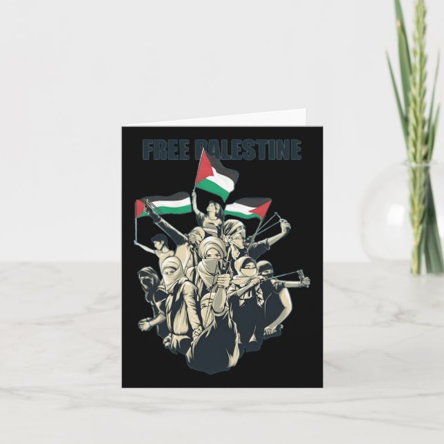 Fria Palestina Kort (Framsida)