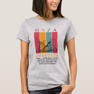Fria Palestina Kvinnors T-Shirt – Gaza 3 000 År