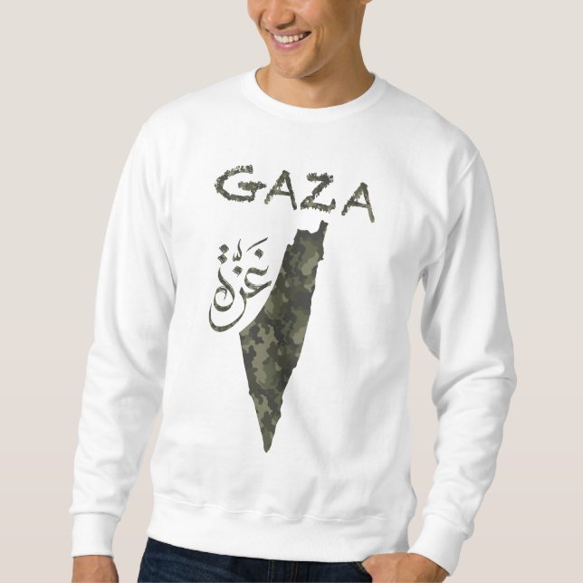Fria Palestina Lång Ärmad Tröja (Framsida)