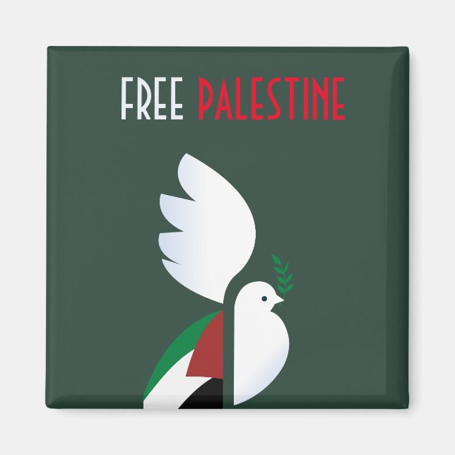 Fria Palestina Magnet (Framsidan)