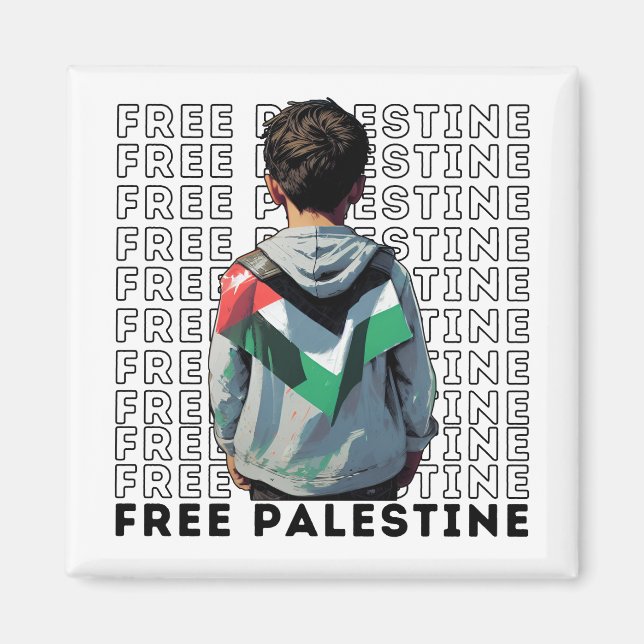Fria Palestina Magnet (Framsidan)