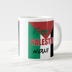 Fria Palestina Nu Palestinsk flagga Jumbo Mugg