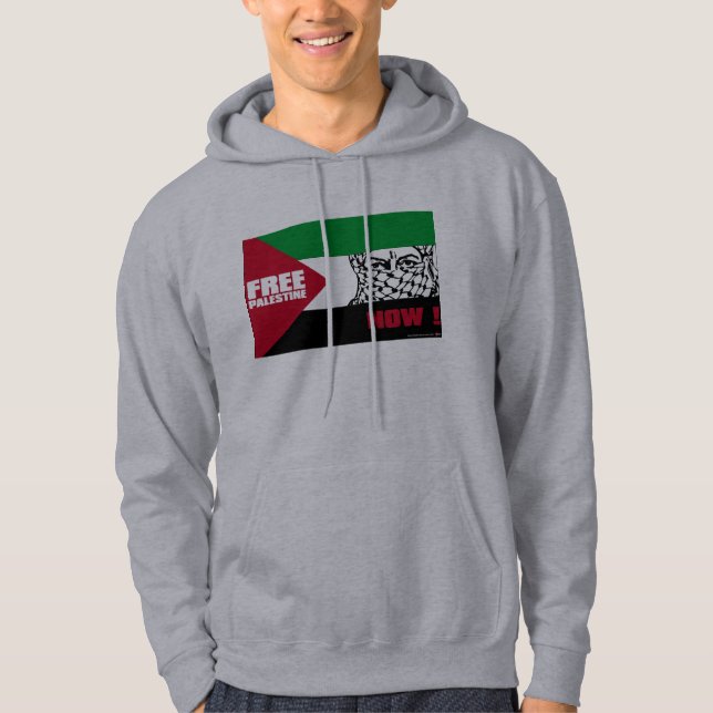 Fria Palestina nu! Sweatshirt Med Luva (Framsida)