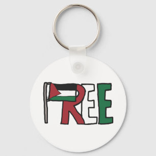 Fria Palestina Nyckelring