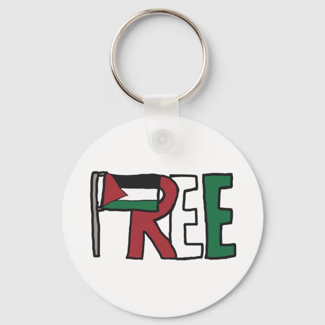Fria Palestina Nyckelring (Framsida)