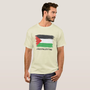 Fria Palestina, Palestina Flagga, Solidaritet T Shirt