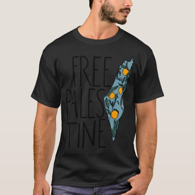Fria Palestina - Palestina - Mänskliga Höger Pales T Shirt (Framsida)