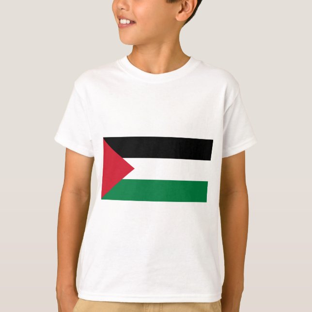 Fria Palestina - palestinsk flagga (علمفلسطين) T Shirt (Framsida)