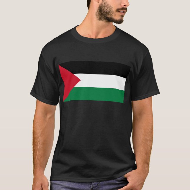 Fria Palestina - palestinsk flagga (علمفلسطين) T Shirt (Framsida)