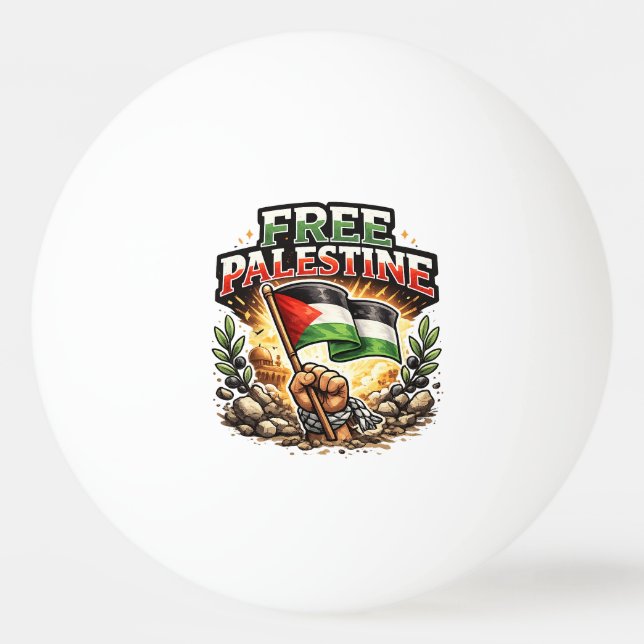 Fria Palestina Pingisboll (Framsidan)