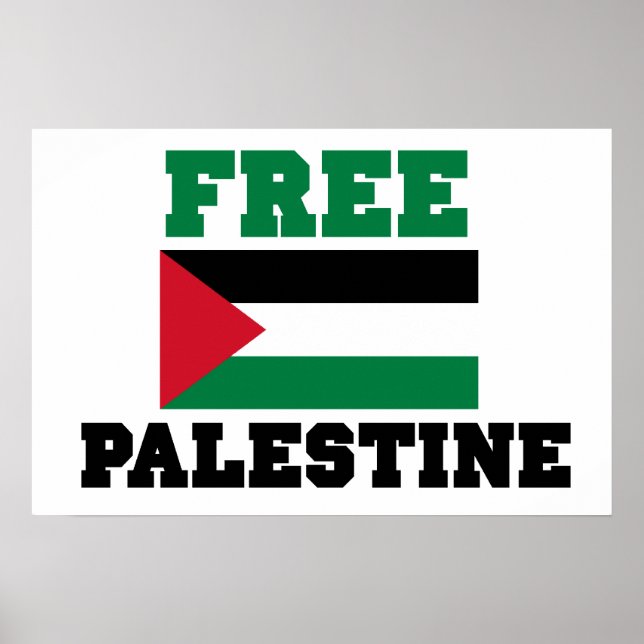 Fria Palestina Poster (Framsidan)